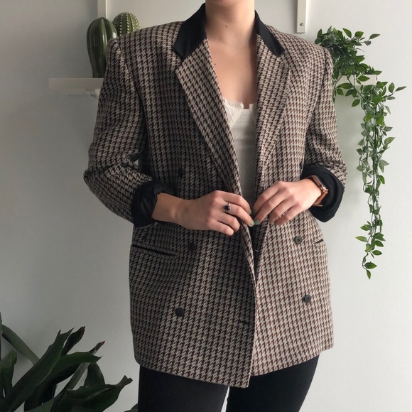 Vintage • 100% wool plaid blazer - Picture 7 of 11